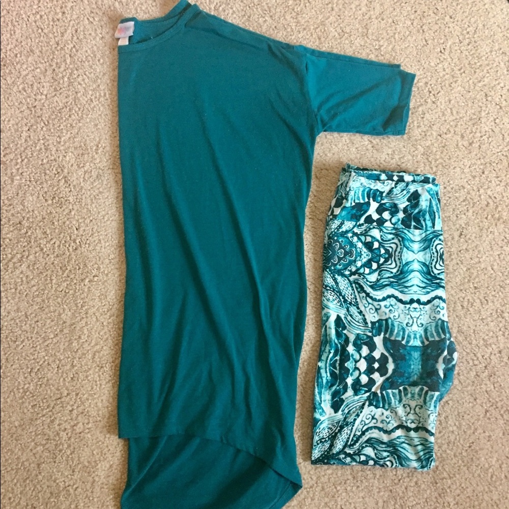 EUC LulaRoe Irma and Legging Set!